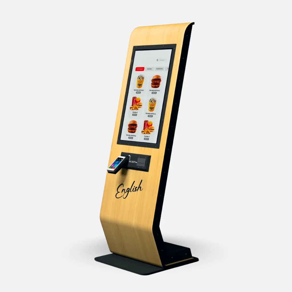 Birch-Finish Ordering Kiosk