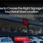 Choose Right Signage for your retail location